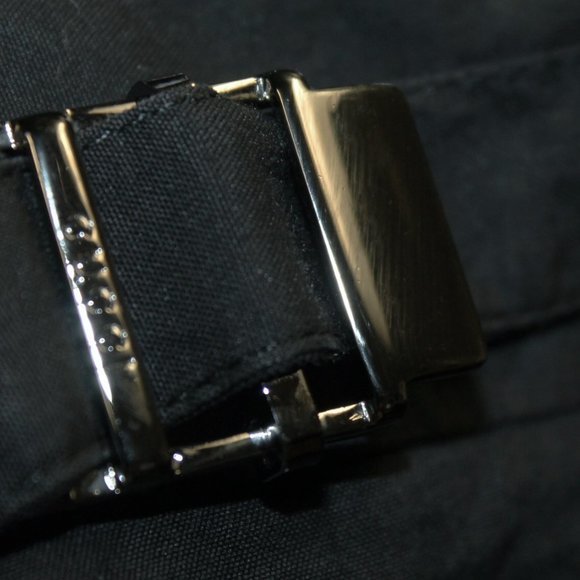 Authentic Gucci Side Logo "Belt" Cotton Silk Pencil Skirt - Picture 3 of 11